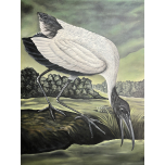 Sacred Ibis, Handpainted Replica, painting, bird painting