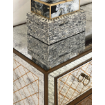 Block & Chisel mirrored chest of drawer