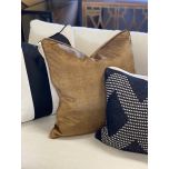 scatter cushion in bronze velvet