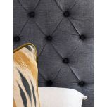Deep buttoned headboard