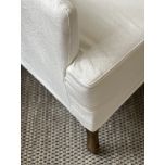 slipcover wingchair with oak legs