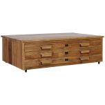 Block & Chisel rectangular recycled elm coffee table