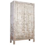 Block & Chisel oriental antique white 2 door wardrobe