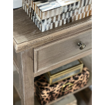 1 drawer bedside table with shelf