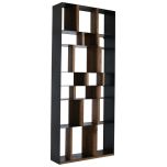 Block & Chisel Old Fir wood bookshelf with metal frame