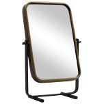 Block & Chisel table mirror with antique gold frame