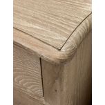 Block & Chisel solid vintage oak 2 drawer pedestal