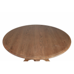 Kent round dining table in weathered oak