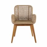 Block & Chisel armchair with teak frame