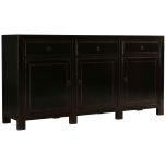 Block & Chisel black wooden sideboard