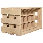 Block & Chisel 15 bottle wooden wine crate