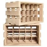 Block & Chisel 15 bottle wooden wine crate