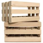 Block & Chisel 15 bottle wooden wine crate