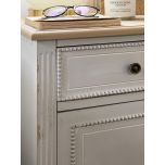 Henri - 1 Drawer bedside table with wooden top Château Collection