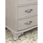 4 Drawer chest painted grey Château collection