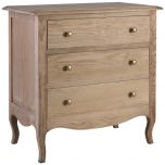 Block & Chisel solid vintage oak 3 drawer chest