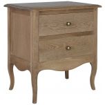 Block & Chisel solid vintage oak 2 drawer pedestal