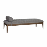 Block & Chisel rectangular grey and black speckle upholstered daybed