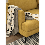 2 seater Francesca sofa in buttercup yellow 