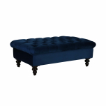 chesterfield deep buttoned ottoman in blue