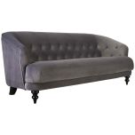 Block & Chisel old grey upholstered velvet sofa