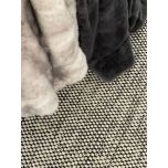 Asko Rug | Black & white with white trim