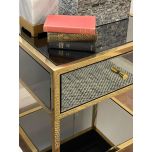 Block & Chisel mirrored bedside
