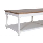 Block & Chisel two-tone weathered oak coffee table