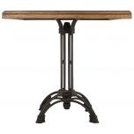 Block & Chisel square café table with zinc top