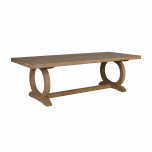 Elm wood dining table