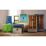 Painted cabinet with 2 doors and 2 drawers
