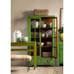 Cabinet with glass doors and drawers