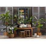 faux areca palm tree in pot