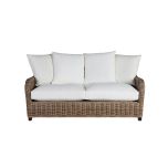 Block & Chisel cane outdoor 2 seater sofa