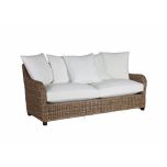 Block & Chisel cane outdoor 3 seater sofa