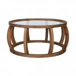 Block & Chisel round coffee table