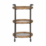 Block & Chisel Industrial Style drink trolley side table on castors