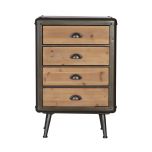 Block & chisel Industrial style bedside cabinet