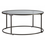 metal table with glass top from Block & Chisel