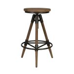 Adjustable industrial barstool
