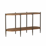 metal and wood console 