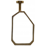Block & Chisel raw nickel abstract antique brass bottle cutout