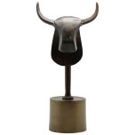 Block & Chisel rams head on stand