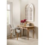 Sibley writing table in solid weathered oak 