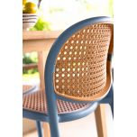 Block and chisel outdoor pvc dining chair