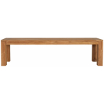 Block & Chisel rectangular outdoor teak wood bench