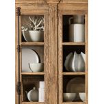 Block & Chisel recycled pine bookcase with glass doors