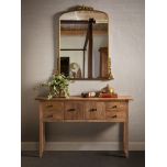Gold ornate mantle mirror 