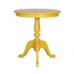 Block & Chisel round yellow lamp table