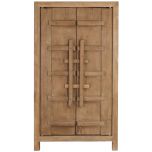 Block & Chisel oriental natural wooden 2 door wardrobe